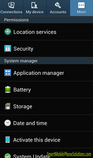 How To Check The Memory On Samsung Android 4 2 Smart Mobile Phone Solutions